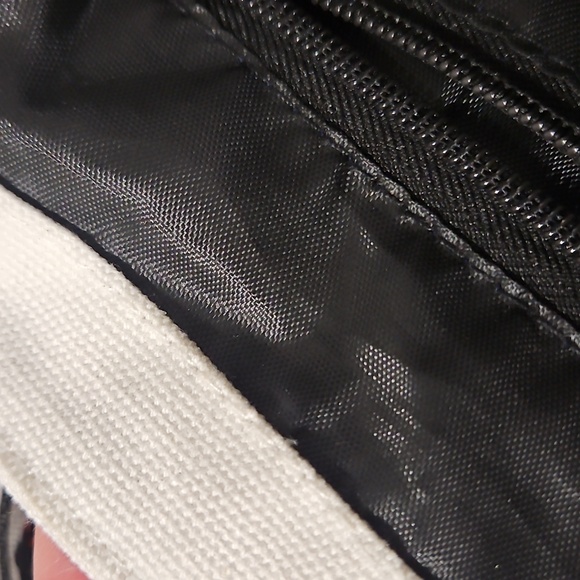 Off-White Tote with Black and White Accents - Picture 7 of 9